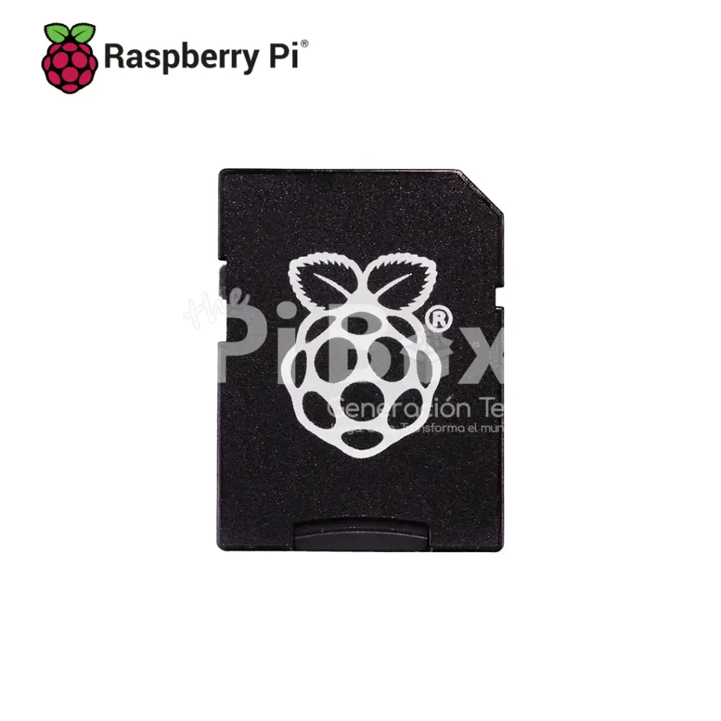 Adaptador micro SD a SD Raspberry Picon logo